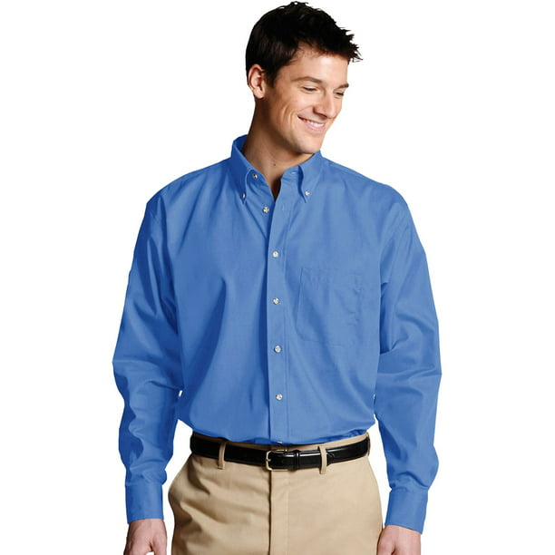 Edwards Garment Mens Point Collar Long Sleeve Oxford Shirt_WHITE_XXXXX-Large 37 
